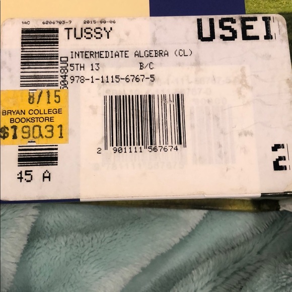 Intermediate Algebra Book - Picture 3 of 3